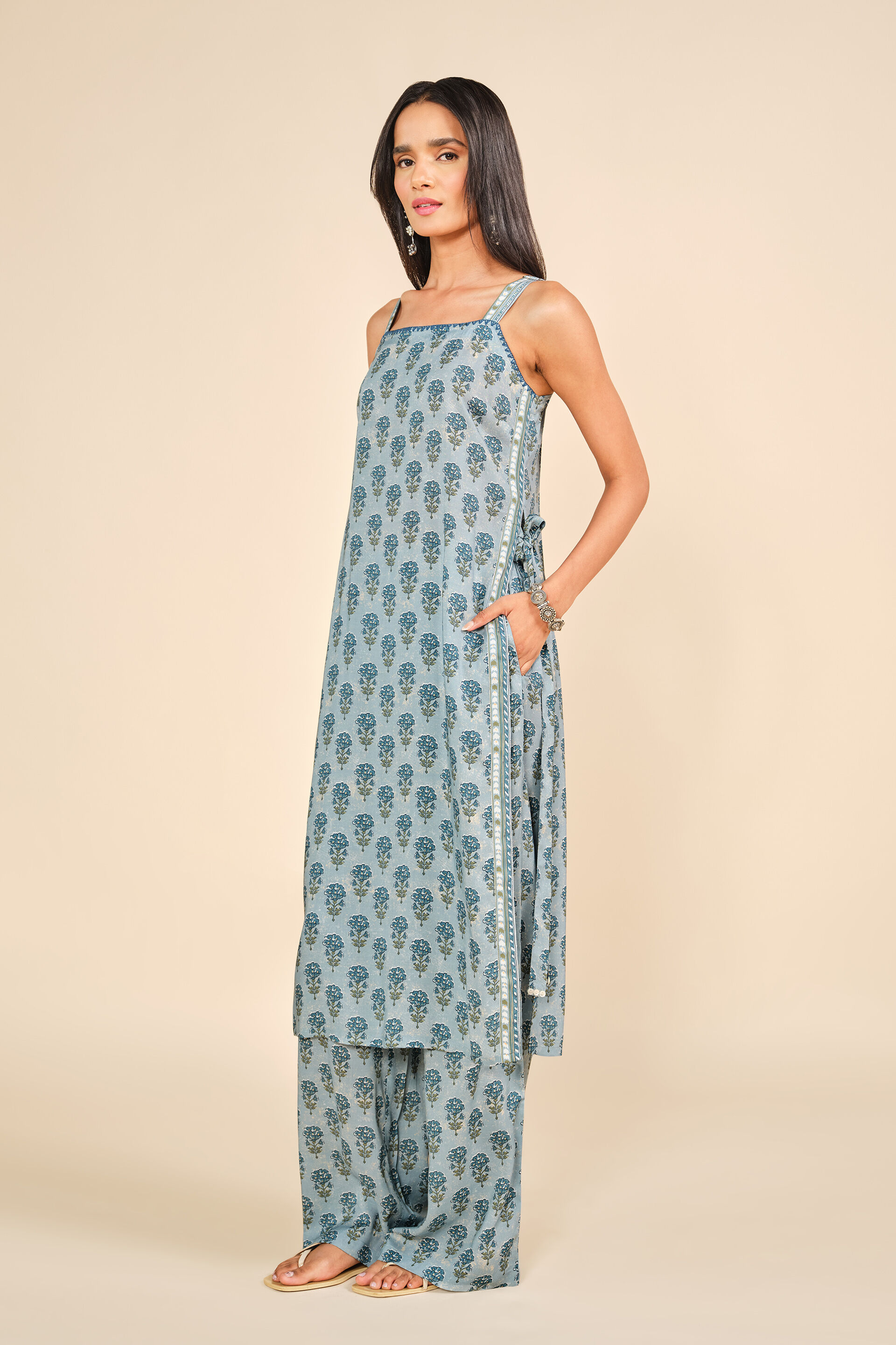 Subah Shaam Set, Blue, image 2